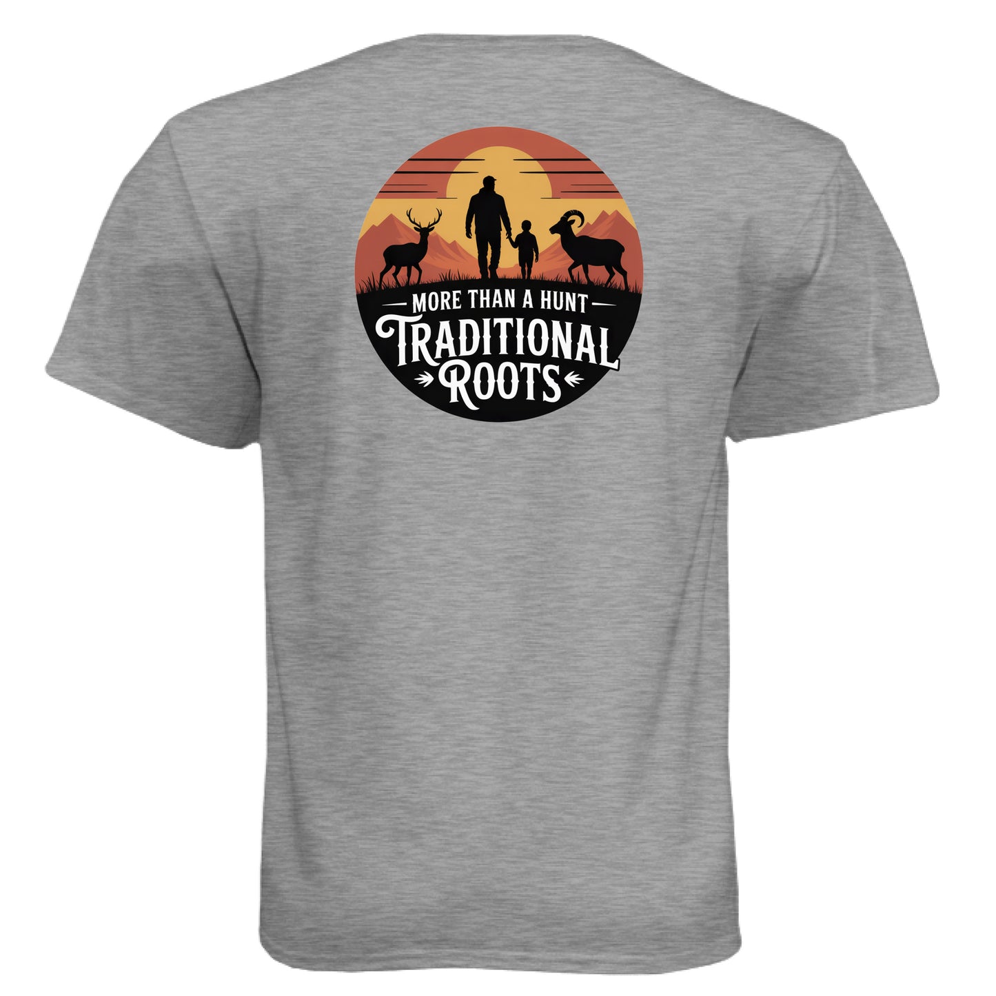 Dark Heather Grey (60/40) - BACK